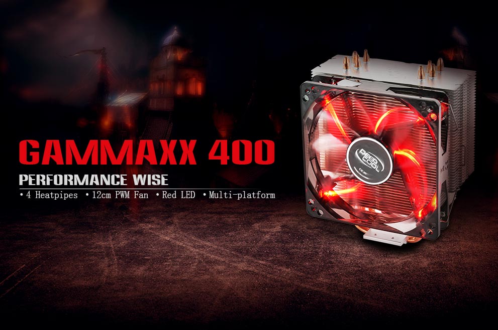 GAMMAXX 400 red DEEPCOOL- CPU Air Coolers
